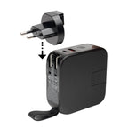 Power Bank and Charger with International Adapters - Black with Black - Adapter2