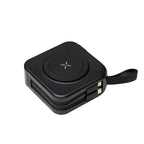Power Bank and Charger with International Adapters - Black with Black - Angle1