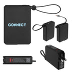 Power Bank with A/C and Type-C, 10,000 mAh - Black - Silk Screen