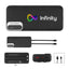 Power Bank with Built-In Cables in Recycled ABS, 20,000 mAh - 20,000 mAh rABS Power Bank With Built-In Cables
