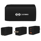 Power Cube Wall Adapter, 65W Full Color - Black - Silk Screen