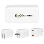 Power Cube Wall Adapter, 65W Full Color - White - Full Color
