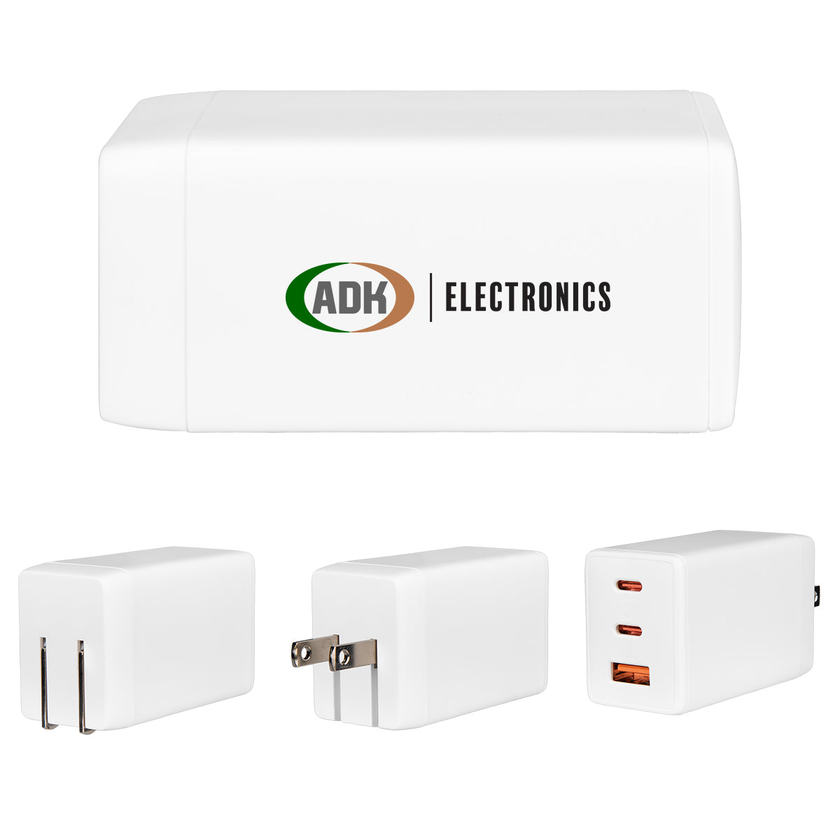 Power Cube Wall Adapter, 65W - White - Full Color