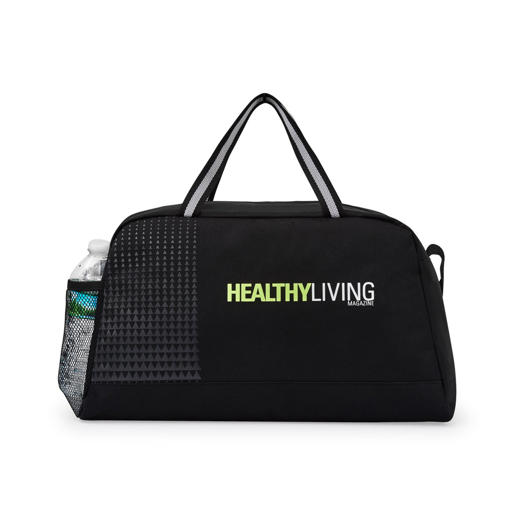 Power Play Sport Duffel with Ombre Accent Transfer - Black - View 3