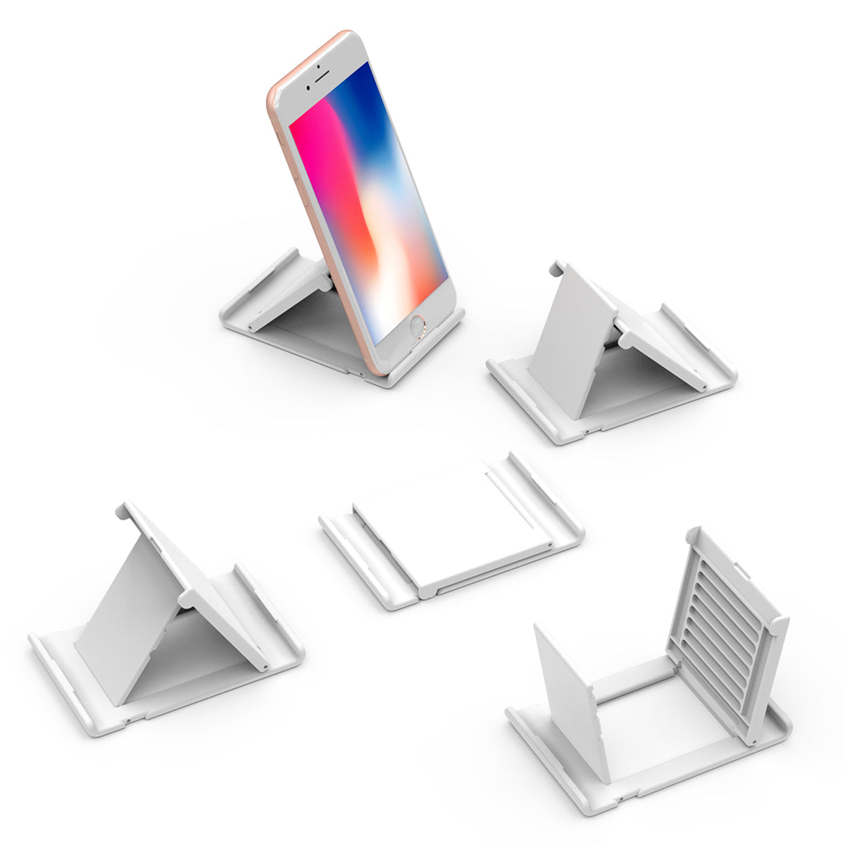 Powerstick FoldStand Folding Phone Stand - White - Inset