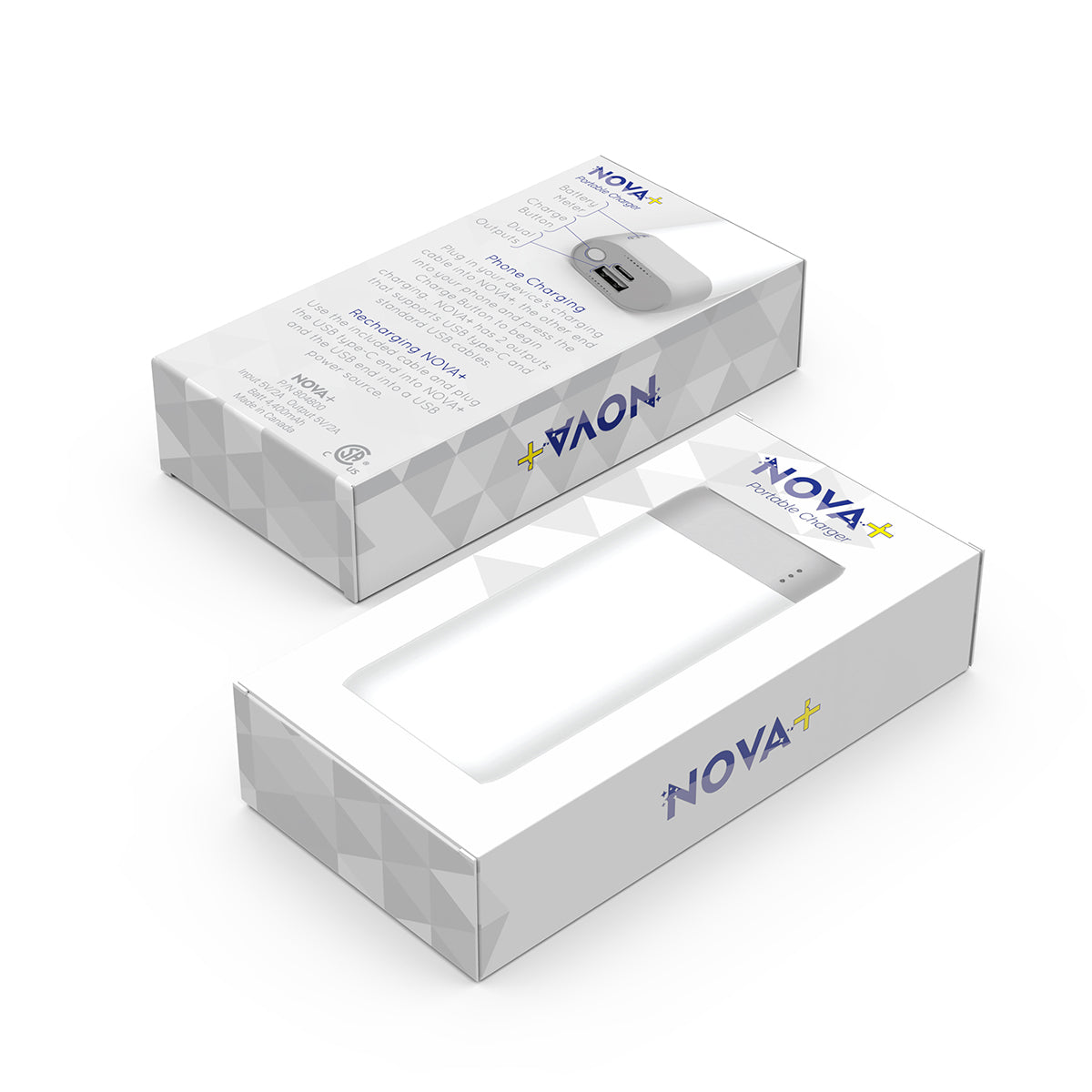 Powerstick Nova Plus Portable Charger - White - Package