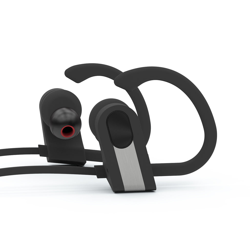Powerstick PowerBuds Wireless Earbuds - Black with Gray - Side_Blank