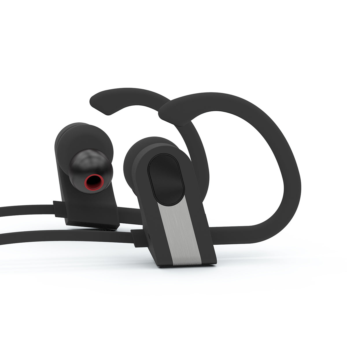 Powerstick PowerBuds Wireless Earbuds - Black with Gray - Side_Blank