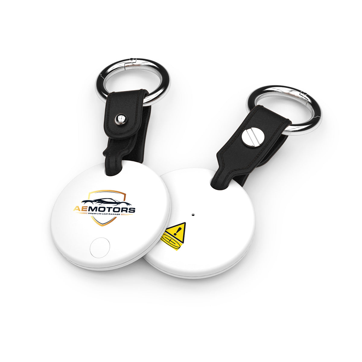 Powerstick Spot Pro Bluetooth Tracker and Keychain - White with Black - 4CP