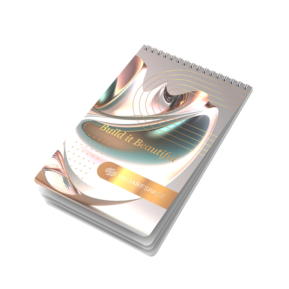 Powerstick Willow Notebook, Top Bound - White/white - Colorbrite