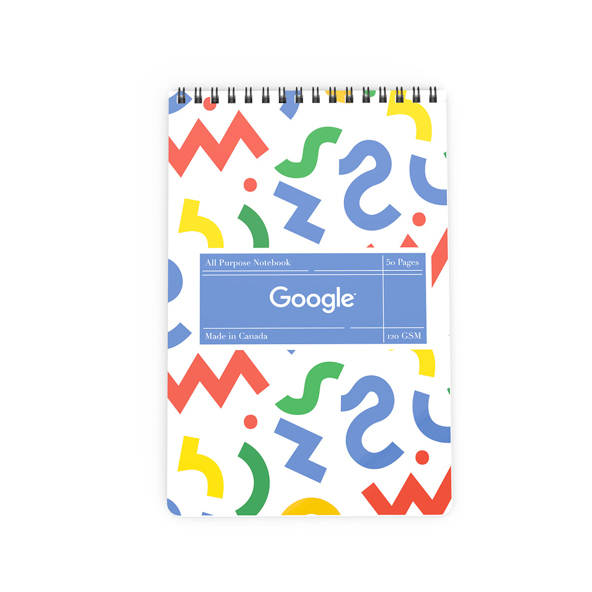 Powerstick Willow Notebook, Top Bound - White With Black - Colorbrite