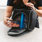 Prep and Chill Lunch Cooler with Containers - Black with Gray - Lifestyle_Silkscreen