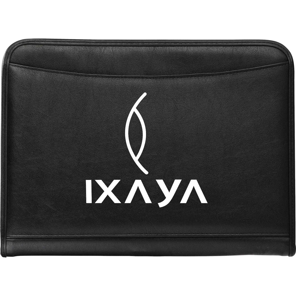 Presidential Zippered Padfolio - Black - Front