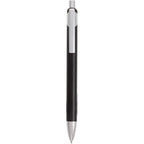 Pressley Gel Pen with Comfort Grip in Recycled Aluminum - Black - Clip