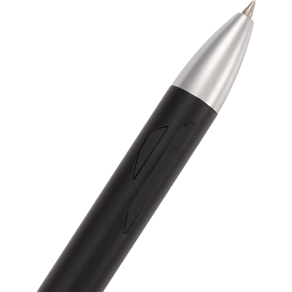 Pressley Gel Pen with Comfort Grip in Recycled Aluminum - Black - Detail 2