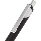 Pressley Gel Pen with Comfort Grip in Recycled Aluminum - Black - Detail