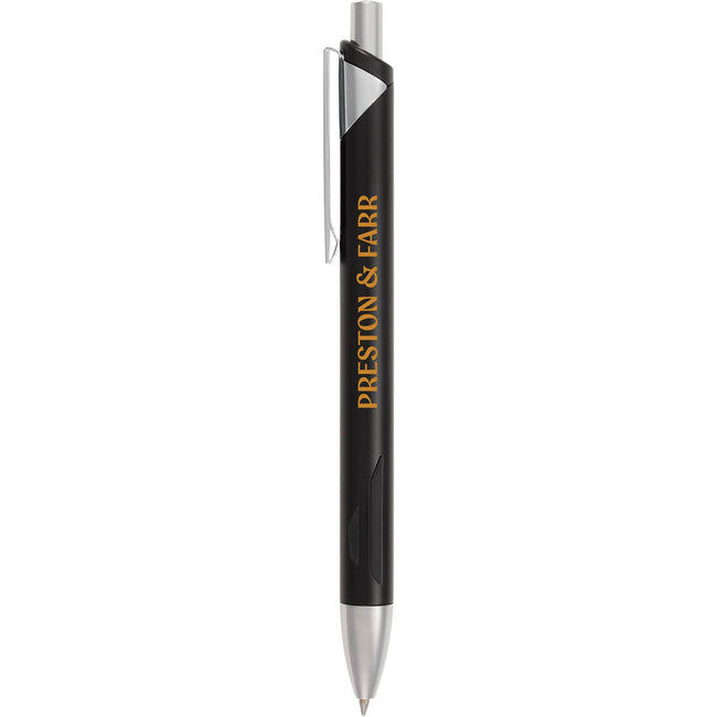 Pressley Gel Pen with Comfort Grip in Recycled Aluminum