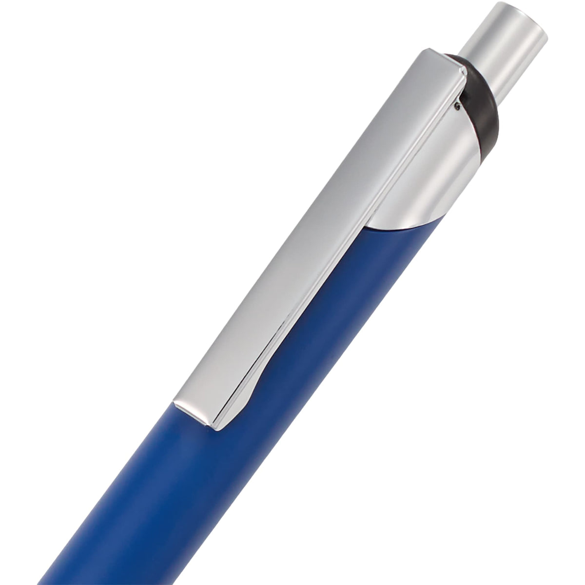 Pressley Gel Pen with Comfort Grip in Recycled Aluminum - Blue - Detail