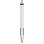 Pressley Gel Pen with Comfort Grip in Recycled Aluminum - White - Back