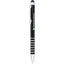 Preston Aluminum Twist Pen with Stylus Laser Engraving - Black - Front