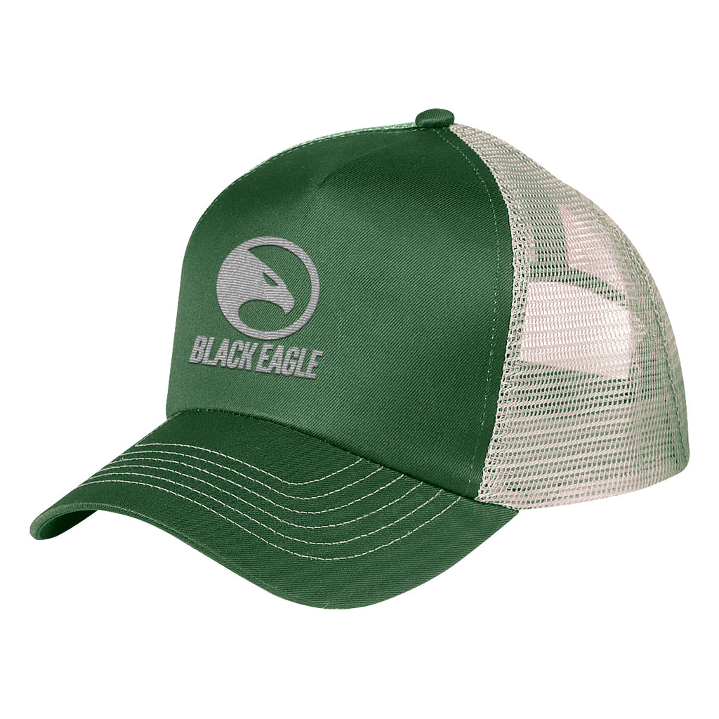 Price Buster Cap with Mesh Back, 5 Panel Embroidery - Khaki - Embroidery