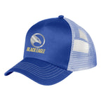 Price Buster Cap with Mesh Back, 5 Panel Embroidery - Royal/white - Colorbrite