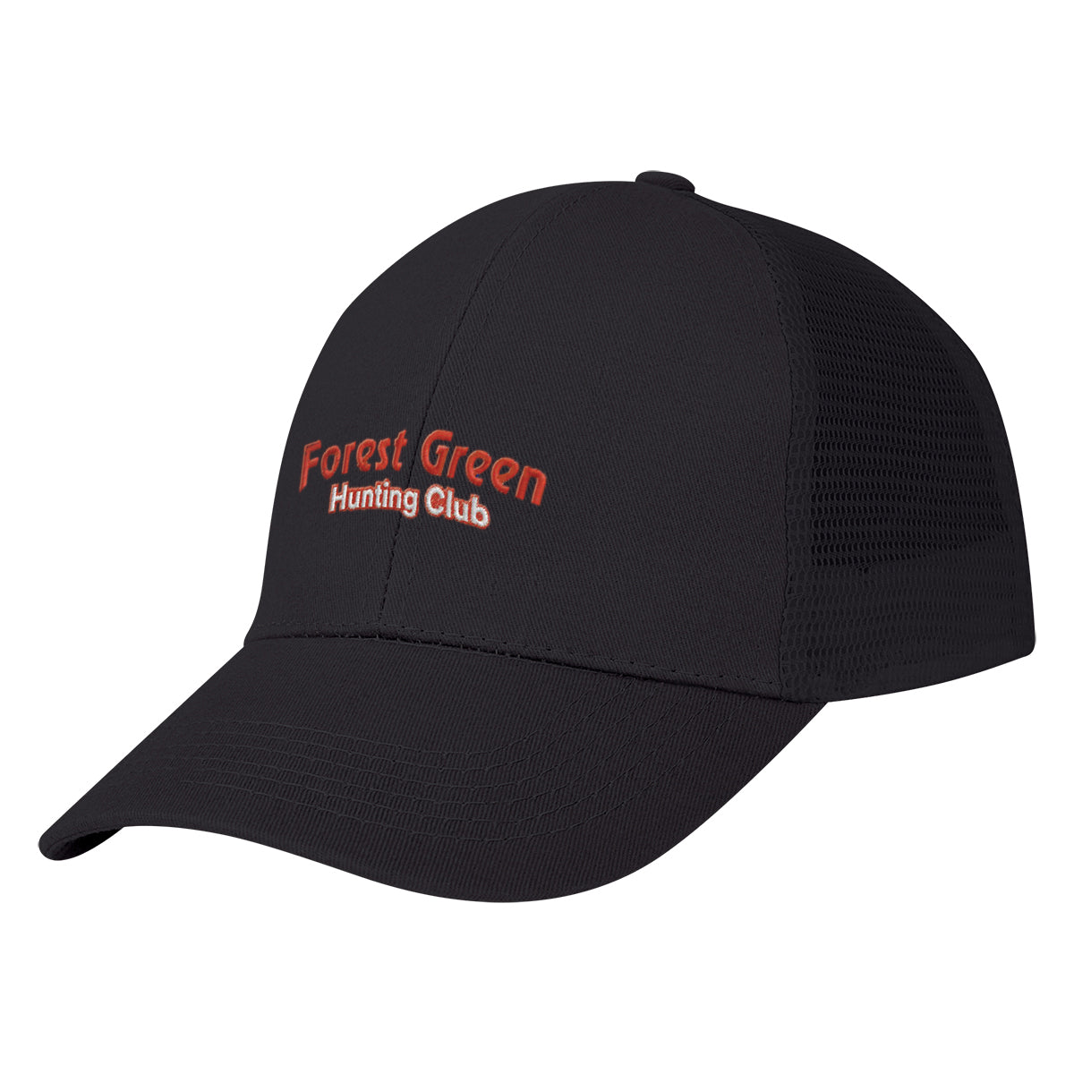 Price Buster Cap with Mesh Back - Black - Embroidery