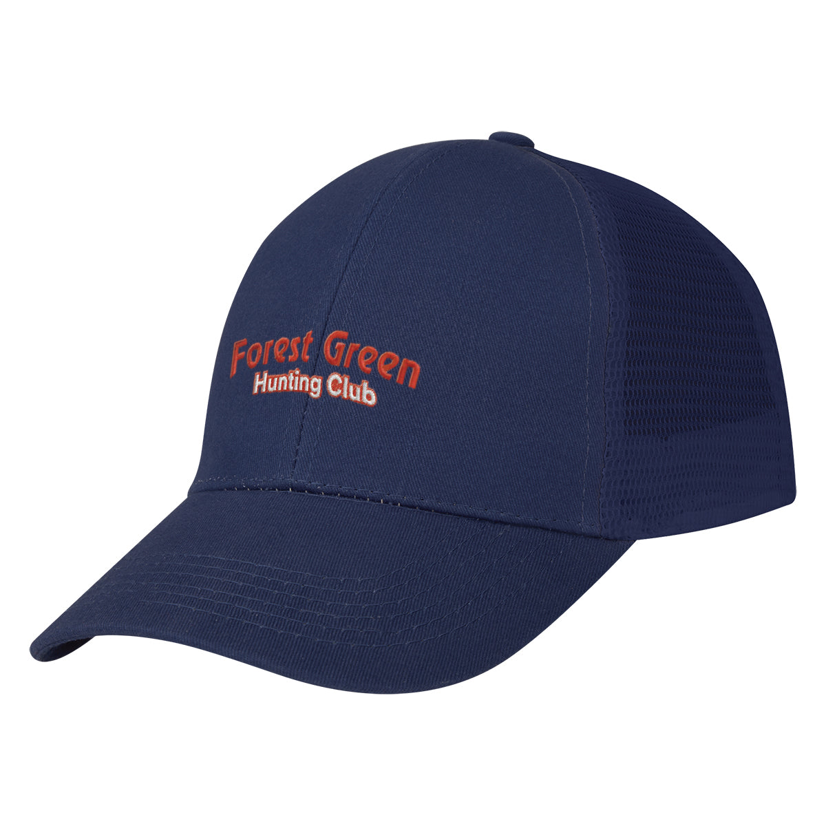 Price Buster Cap with Mesh Back - Navy - Embroidery