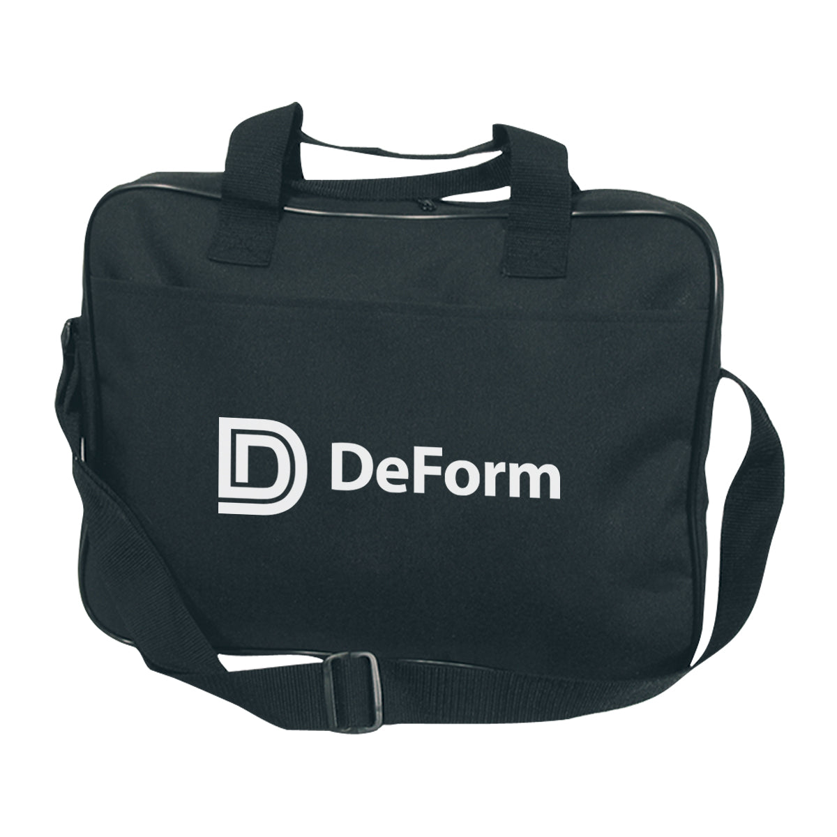 Printed Briefcase - Black - Silk Screen