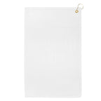 Printed Golf Towel - White - Back