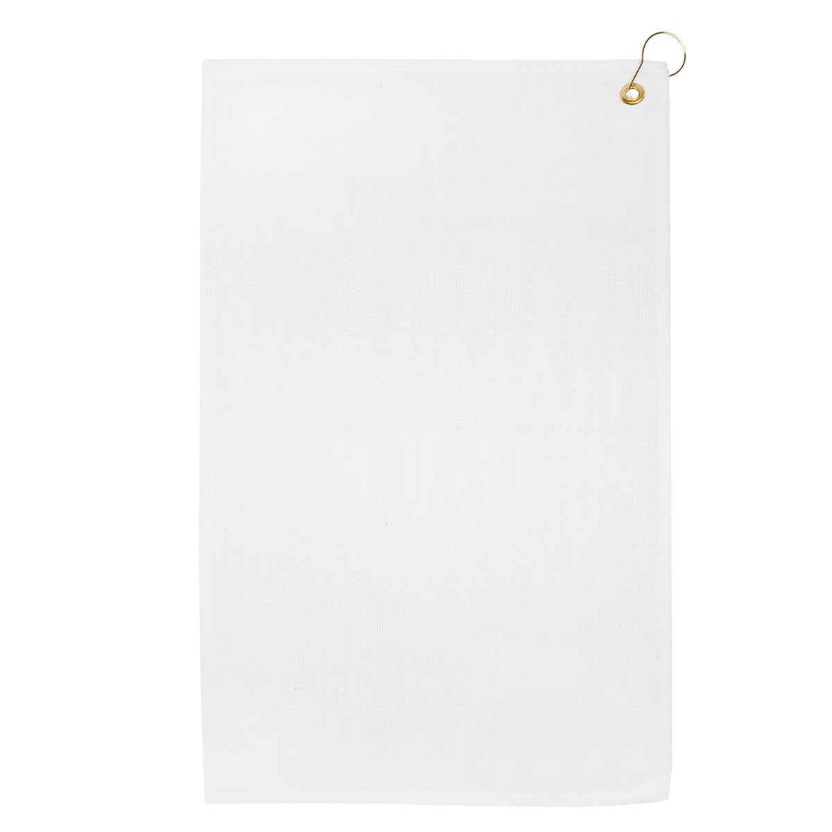 Printed Golf Towel - White - Back