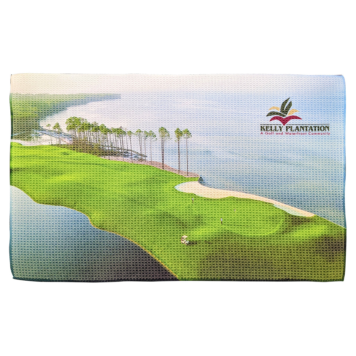 Printed Golf Towel - White - Full Color