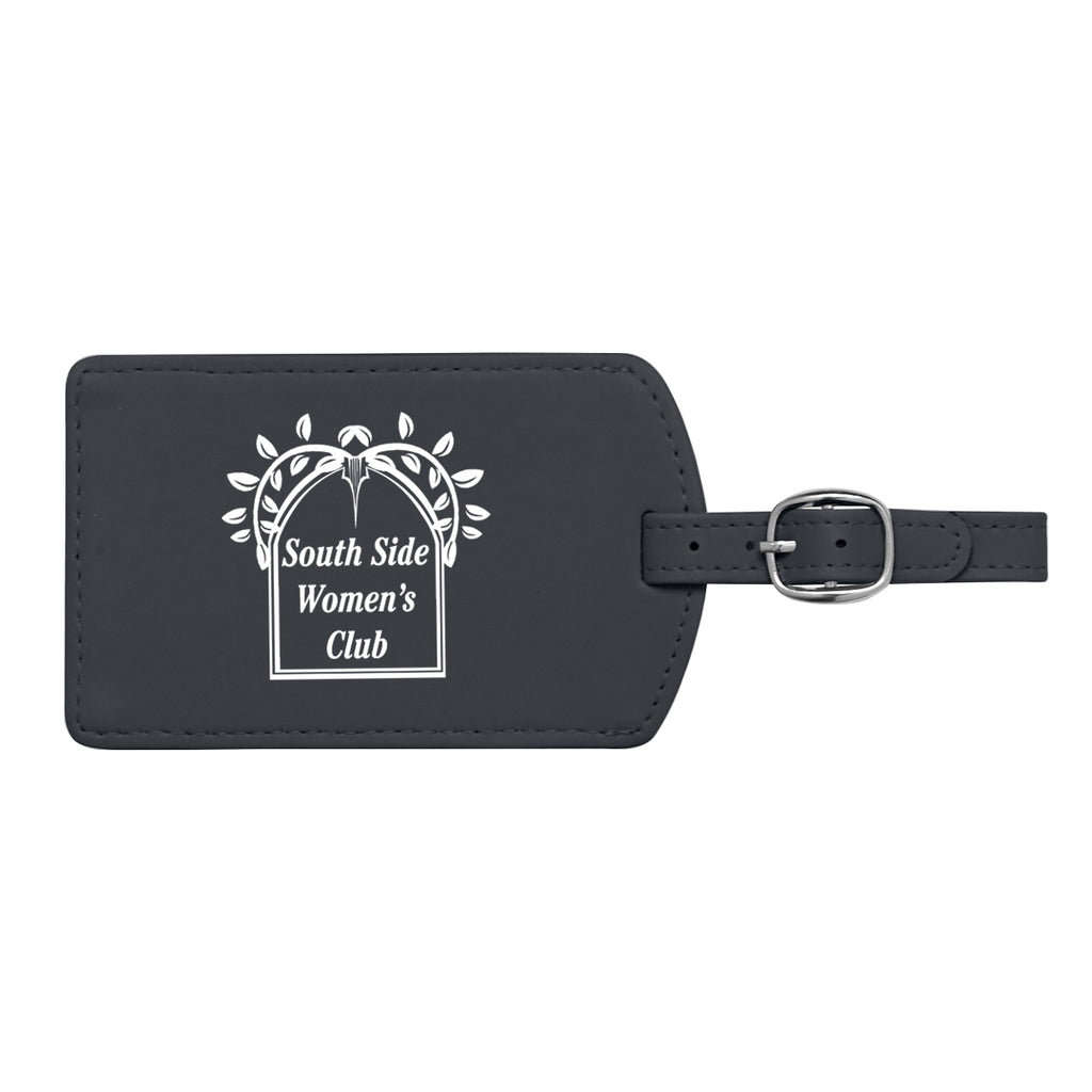 Printed Luggage Tag - Black - Pad Print