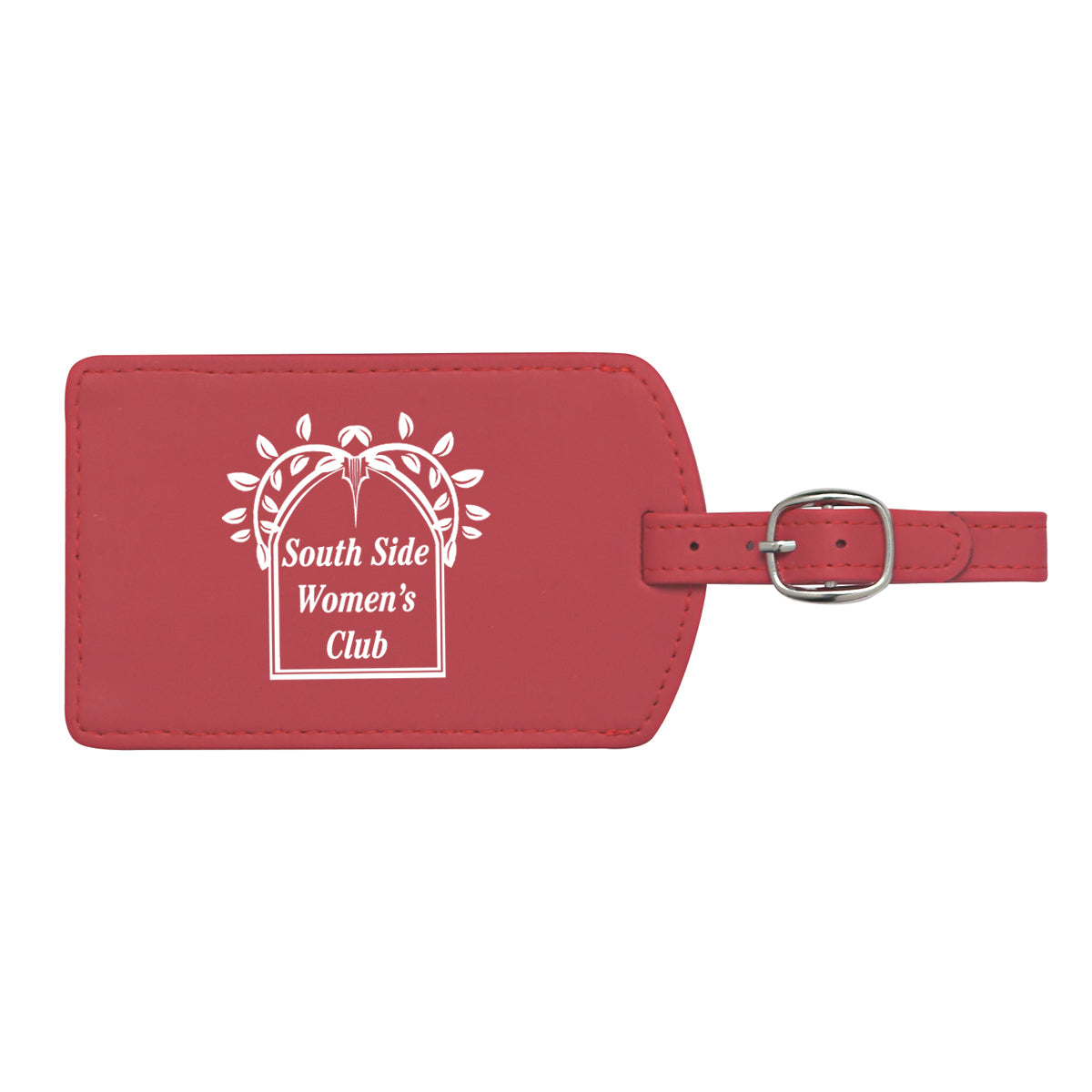Printed Luggage Tag - Red - Pad Print