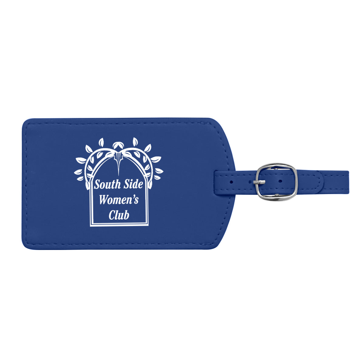Printed Luggage Tag - Royal Blue - Pad Print