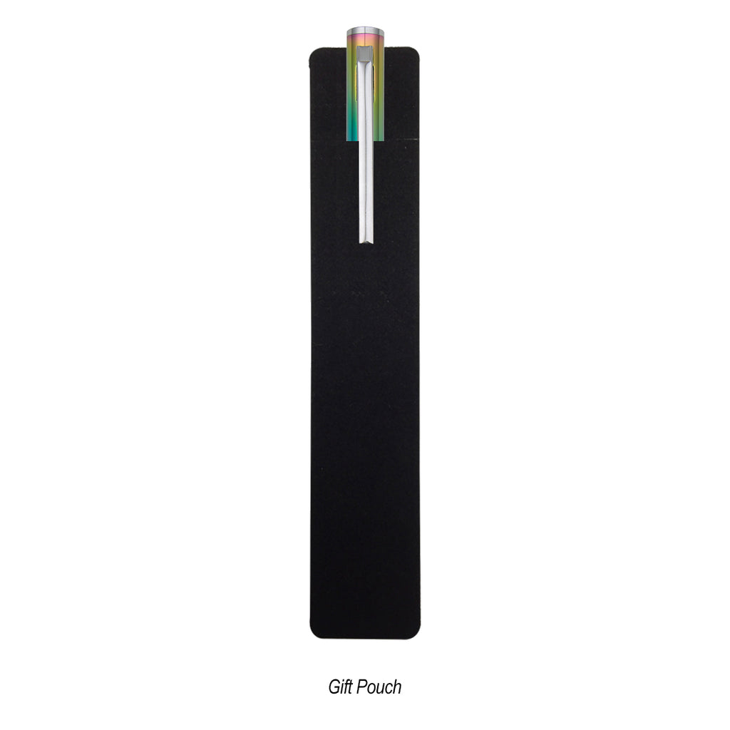 Prism Pen, Custom Printed - Rainbow - Giftpouch