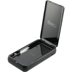 Pristine UV Sanitizer Box with Wireless Power Bank, 10,000 mAh - Black - Open