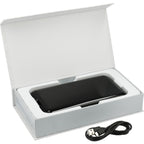 Pristine UV Sanitizer Box with Wireless Power Bank, 10,000 mAh - Black - Packaging Open
