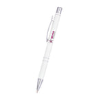 Pro-Writer Pen with Your Logo - White with Black - Full Color