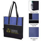 Promenade Tote Bag, Non-Woven - Blue - Colorbrite