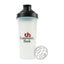 Protein Shaker Bottle with Steel Mixing Ball, 20 oz - Clear - View 1