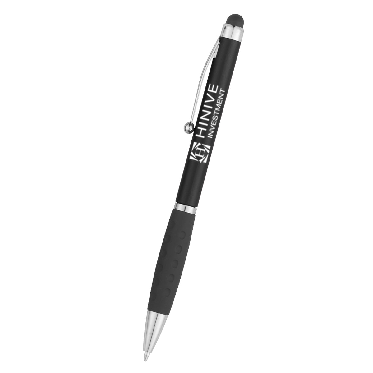 Provence Pen with Stylus Tip - Black - Silk Screen
