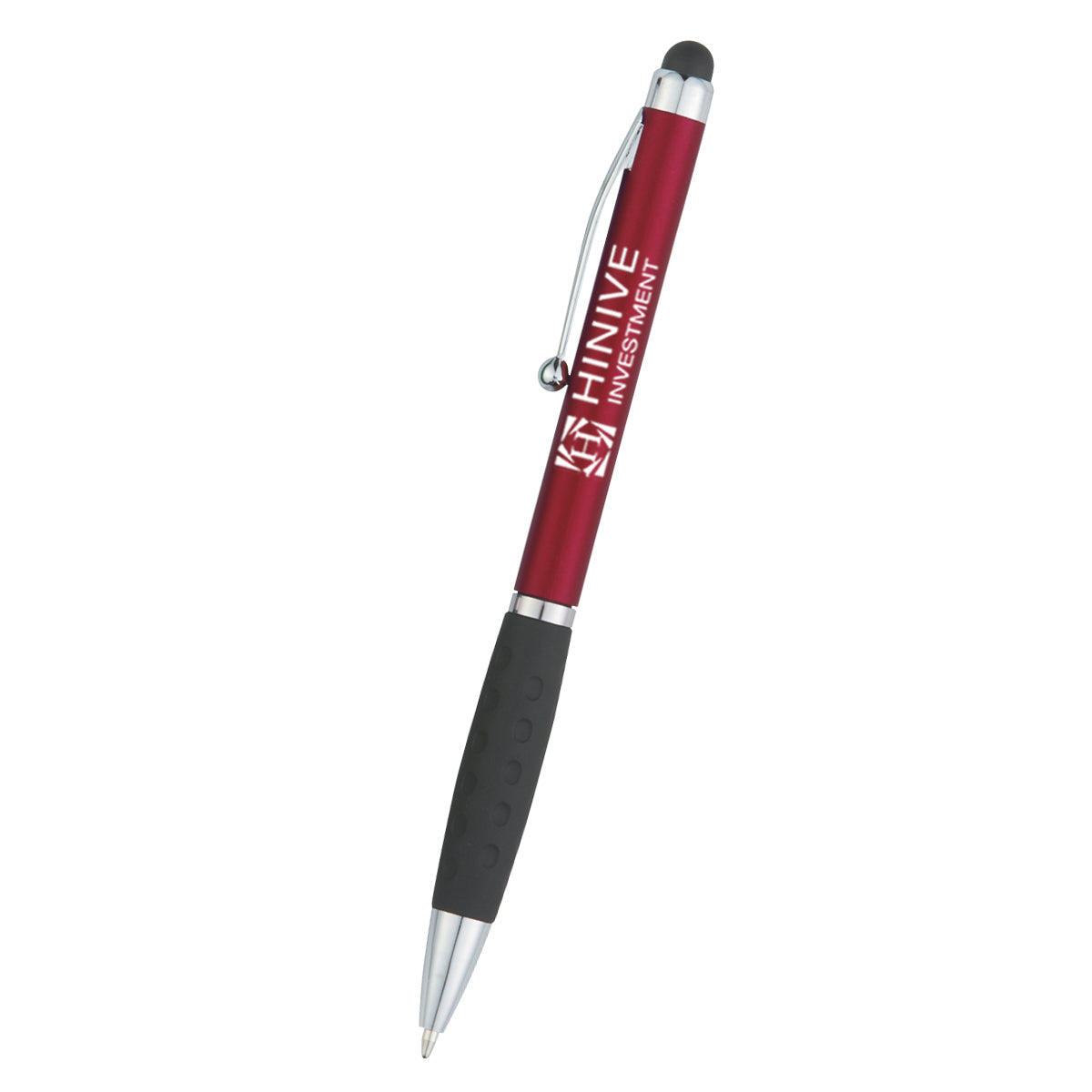 Provence Pen with Stylus Tip - Red - Silk Screen