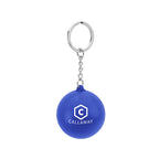 PU Keychain Stress Reliever, Round - Royal Blue - Pad Print