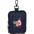 Puffer Clip-On Pouch in Recycled Fabric, Small Transfer - Navy - Front