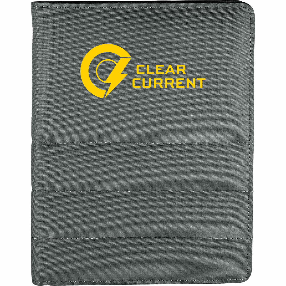 Puffer Junior Quilted Writing Pad Transfer - Gray - Front