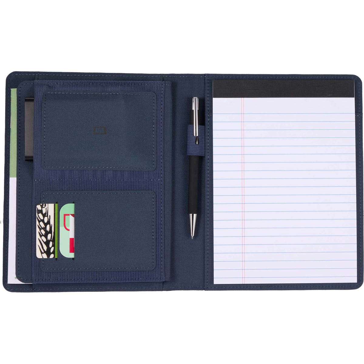 Puffer Junior Quilted Writing Pad Transfer - Navy - Propped