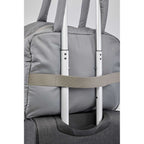 Puffer Quilted Duffel Bag in Recycled PET Embroidery - Gray - Trolley