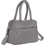 Puffer Quilted Duffel Bag in Recycled PET Transfer - Gray - Right Angle