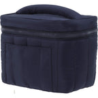 Puffer Quilted Lunch Cooler for 9 Cans Embroidery - Navy - Left Angle